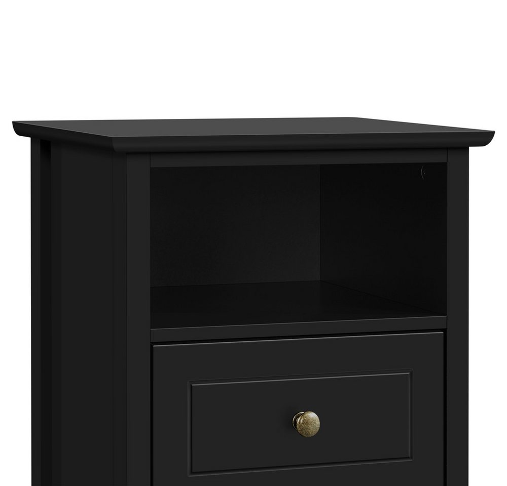 Yaheetech Nachttisch 40 x 35 x 60 cm (2-St), Nachtschrank Beistelltisch mit 2 Schubladen und 1 Staufach – Bild 5 von 5