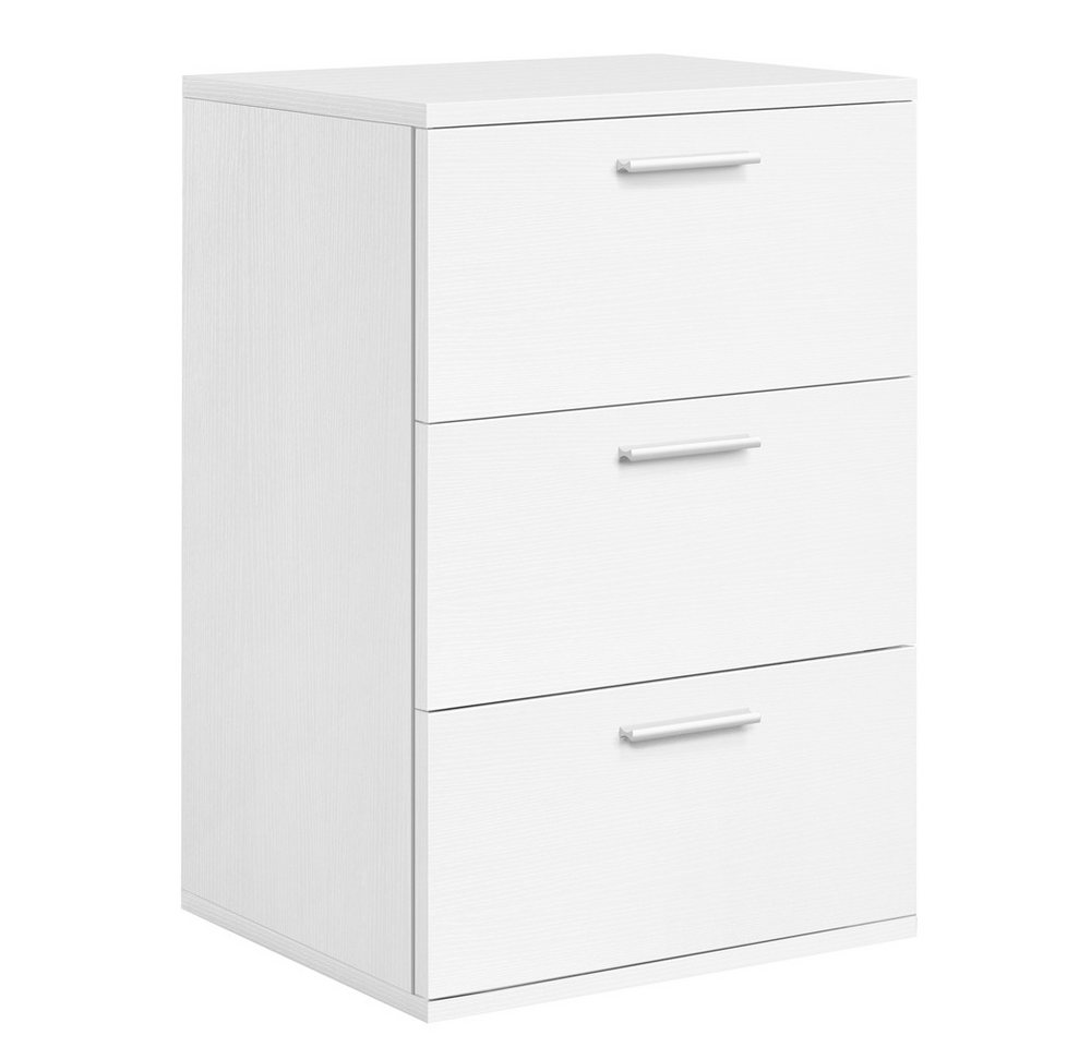 Yaheetech Nachttisch Beistelltisch (1-St), Nachtschrank mit 3 Schubladen, 40 x 35 x 60,5 cm – Bild 2 von 5