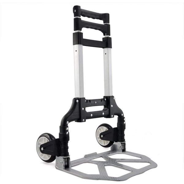 Yaheetech Sackkarre Einkaufstrolley klappbar, Alu Handkarre Transportkarre bis 80 kg Alu-Karre