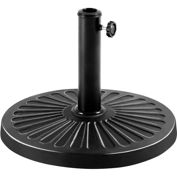 Yaheetech Schirmständer Runder Sonnenschirmständer aus Kunstharz, ø44,5 cm Schirmbasis für Schirmstangen von 38/48 mm