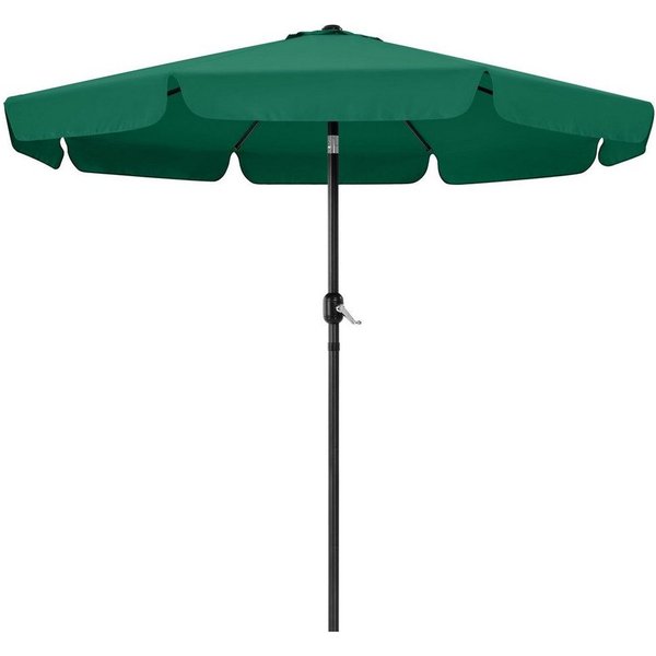 Yaheetech Sonnenschirm ∅ 268 cm, Gartenschirm mit 8 Metallstreben & Kurbel, UV-schutz, neigbar