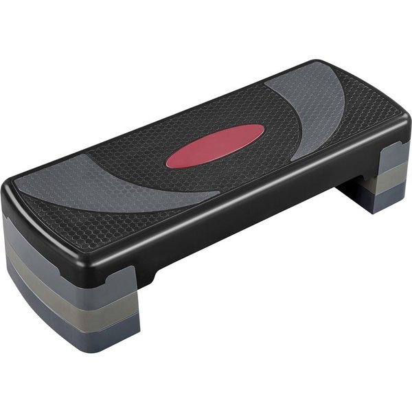 Yaheetech Stepper Höhenverstellbar Steppbrett mit 3 Stufen 10,5 cm/15 cm/20 cm, Trainingsbrett Stepper bis 250 kg Belastbar