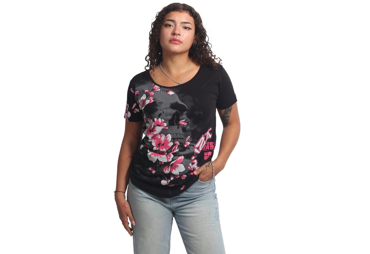 YAKUZA Rundhalsshirt Hanami – Bild 3 von 5