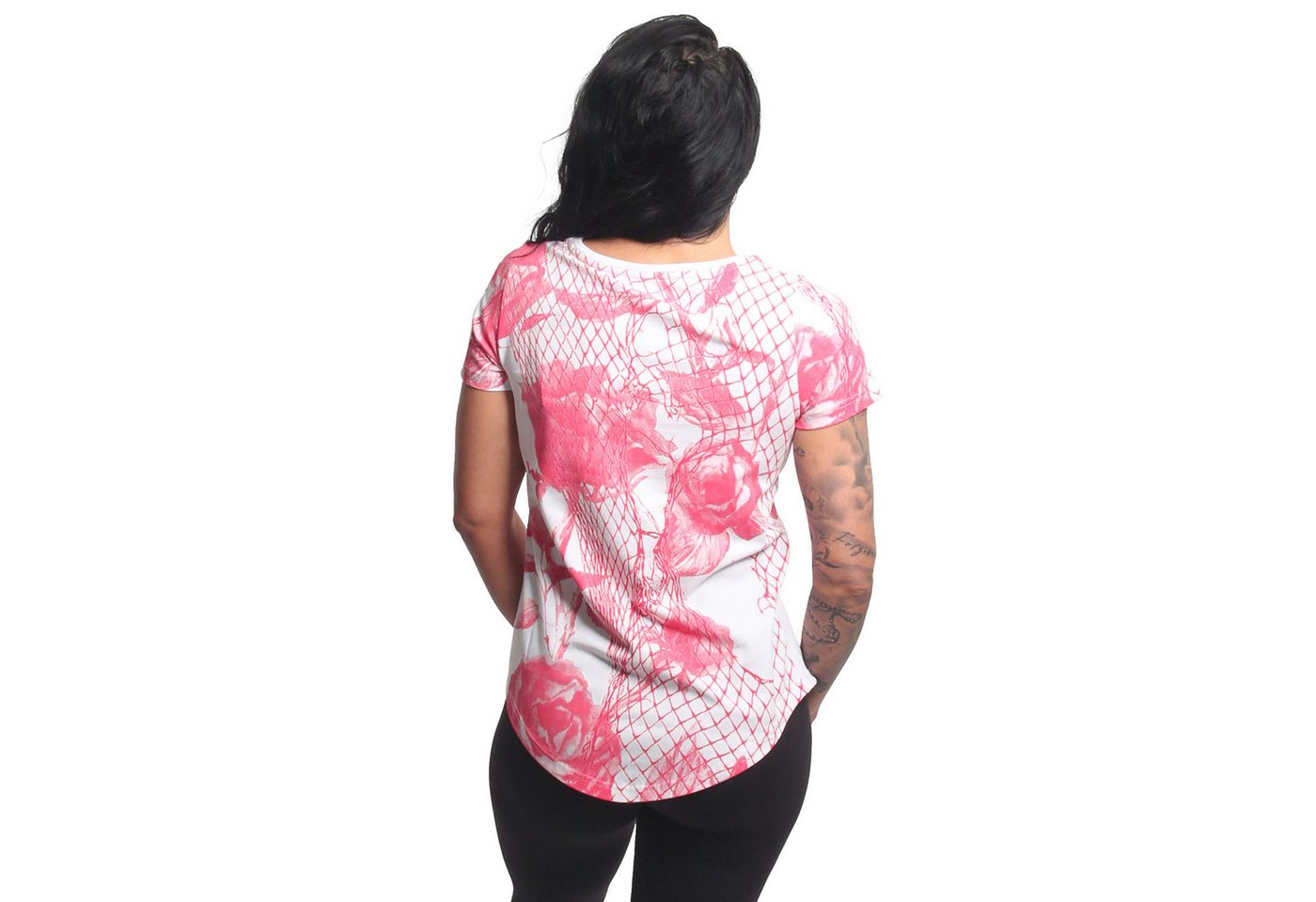 YAKUZA V-Shirt Mesh Rose – Bild 2 von 5