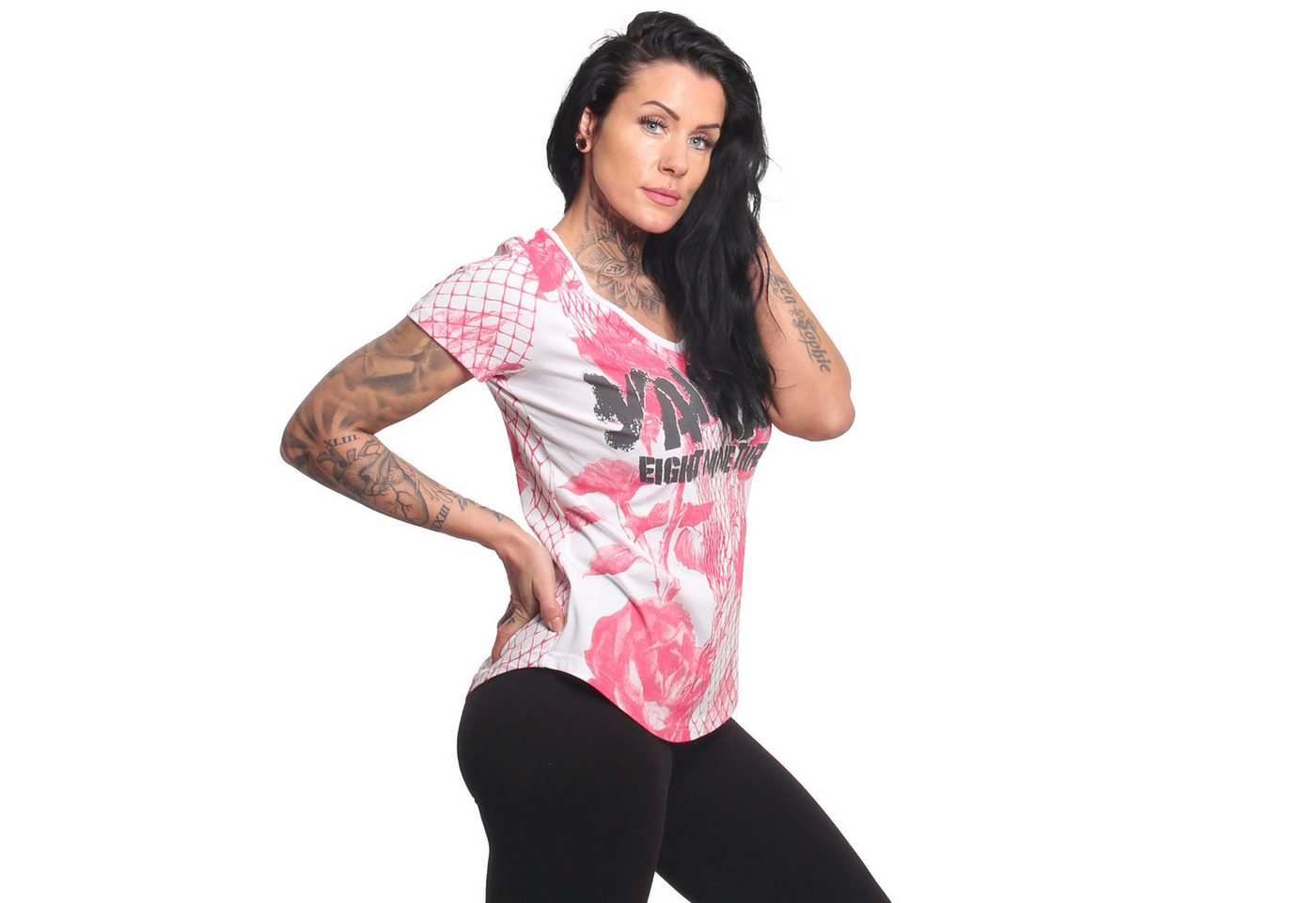 YAKUZA V-Shirt Mesh Rose – Bild 3 von 5