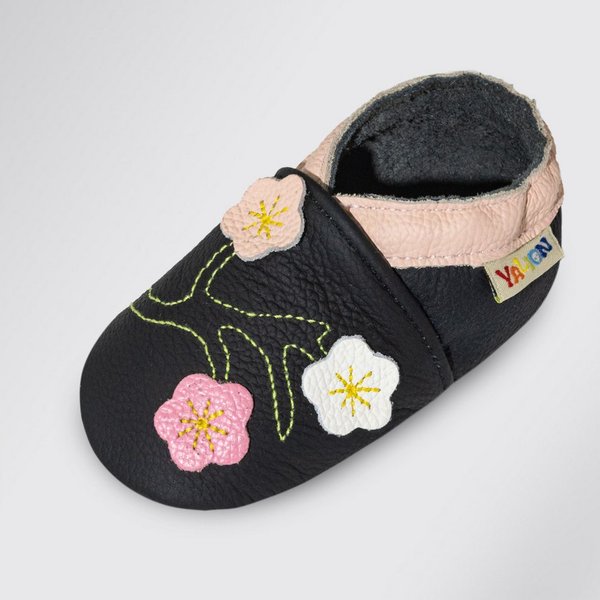 Yalion Baby Leder barfußähnlich flexible Sohle Krabbelschuh