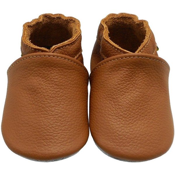 Yalion Yalion Leder Baby-Lauflernschuhe, weich, rutschfest, handgefertigt Krabbelschuh Baby Schuh aus echtem Leder,Barfußgefühl & rutschfester Sohle
