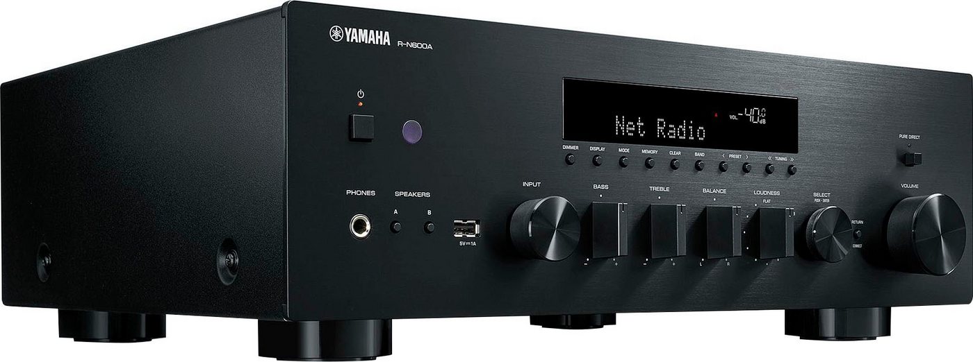 Yamaha R-N600A Netzwerk-Receiver (Bluetooth, LAN (Ethernet), (WLAN, Spotify, Amazon Music, Phono, MusicCast, TV) – Bild 2 von 5