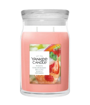 Yankee Candle Signature Grosses Glas White Strawberry Bellini Duftkerze · 567 g