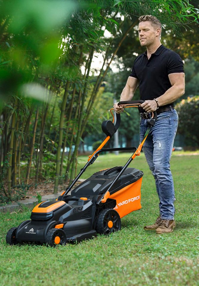 Yardforce Akkurasenmäher LM C40B, 40 cm Schnittbreite, mit siebenfacher Schnitthöhenverstellung – Bild 4 von 5