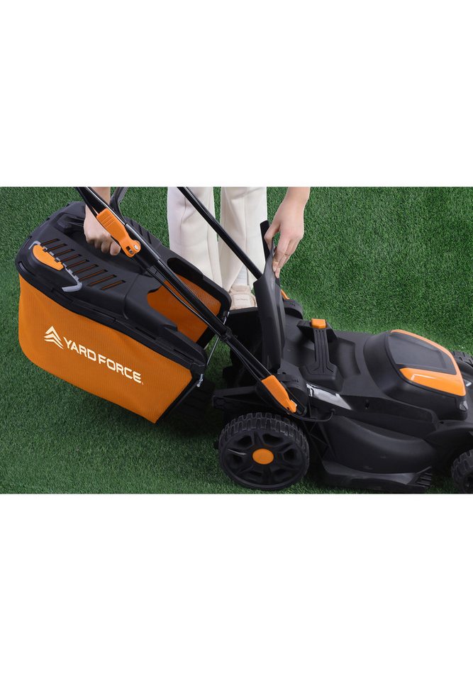Yardforce Akkurasenmäher LM C40B, 40 cm Schnittbreite, mit siebenfacher Schnitthöhenverstellung – Bild 5 von 5