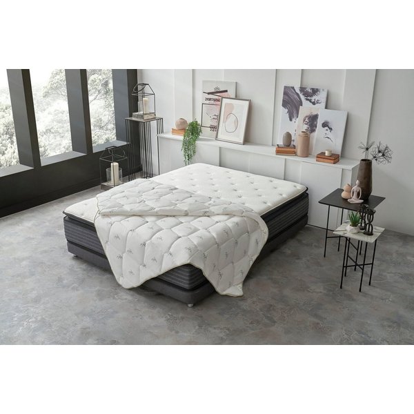 Yatas Bedding Kunstfaserbettdecke Bambus Majestät, Bettdecke 135x200 cm & weitere Größen, Füllung: Polyester und Bambusfaser (Viskose), Bezug: Baumwolle, Sommer