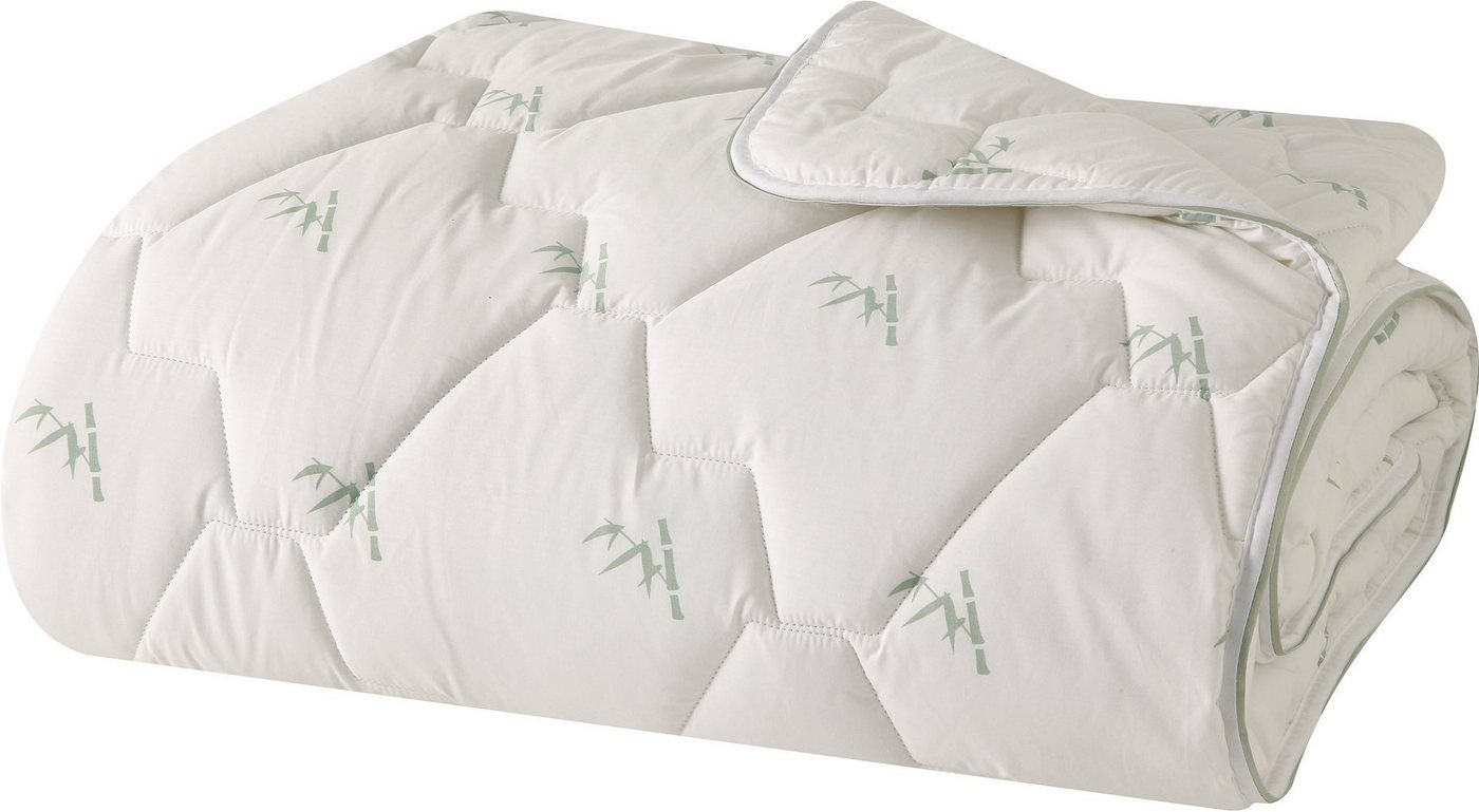 Yatas Bedding Kunstfaserbettdecke Bambus Majestät, Bettdecke 135x200 cm & weitere Größen, Füllung: Polyester und Bambusfaser (Viskose), Bezug: Baumwolle, Sommer – Bild 5 von 5