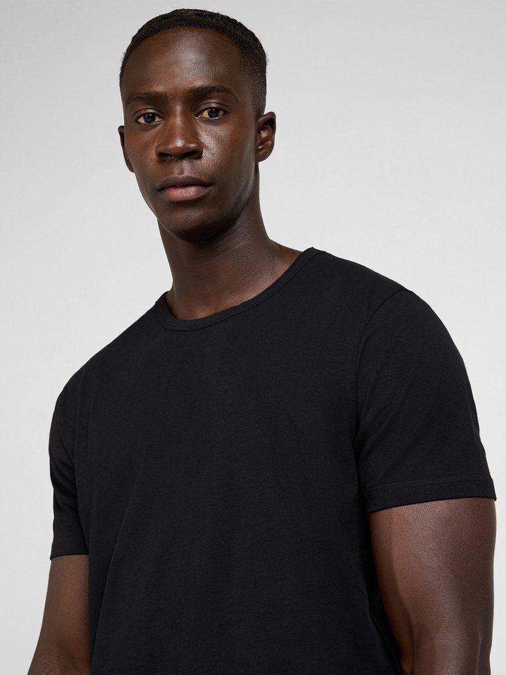Yazubi T-Shirt Set Herren Basic Regular Fit 5er-Pack (Packung, 5-tlg., 5er-Pack) Baumwolle mit Stretch, Rundhals, Kurzarm, Unterziehshirt, weich – Bild 4 von 5