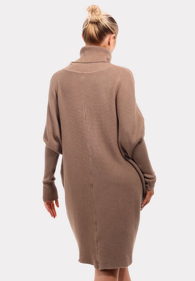 YC Fashion & Style Longpullover Oversize-Strickpullover mit Rollkragen – Made in Italy (1-tlg) in Unifarbe – Bild 3 von 5