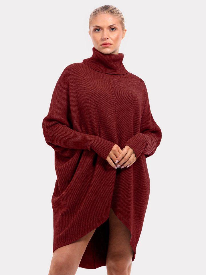 YC Fashion & Style Longpullover Oversize-Strickpullover mit Rollkragen – Made in Italy (1-tlg) in Unifarbe – Bild 3 von 4