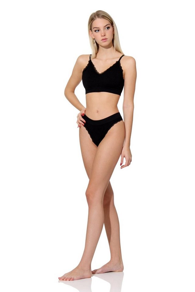 Yenita® String Ribbed Collection mit feiner Spitze – Bild 5 von 5