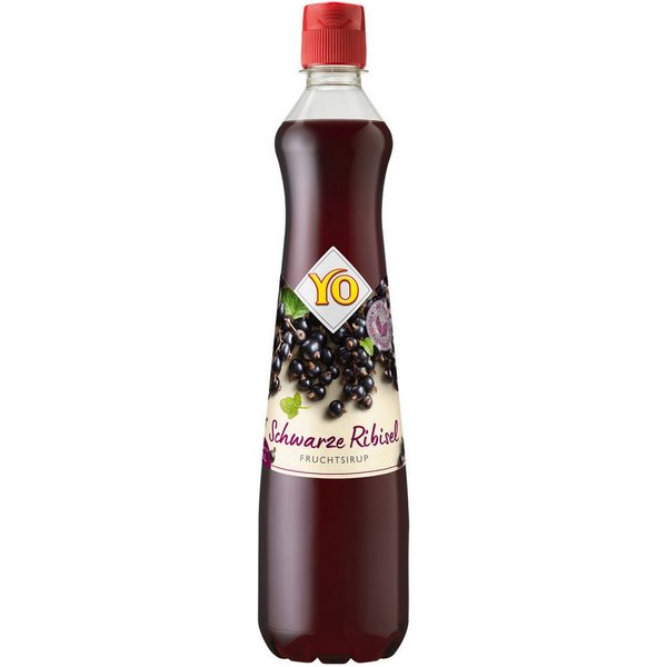 YO SYRUP Sirup, YO Syrup Fruchtsirup Schwarze Johannisbeere fruchtig lecker 700 ml