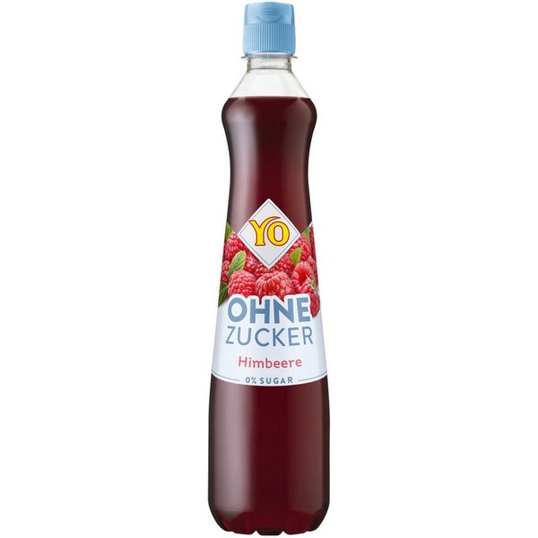 YO SYRUP Sirup, YO Syrup Himbeere ohne Zucker fruchtig aromatisch lecker fein 700 ml