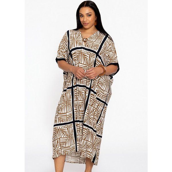 YOEK Cardigan Damen Kaftan mit Druck