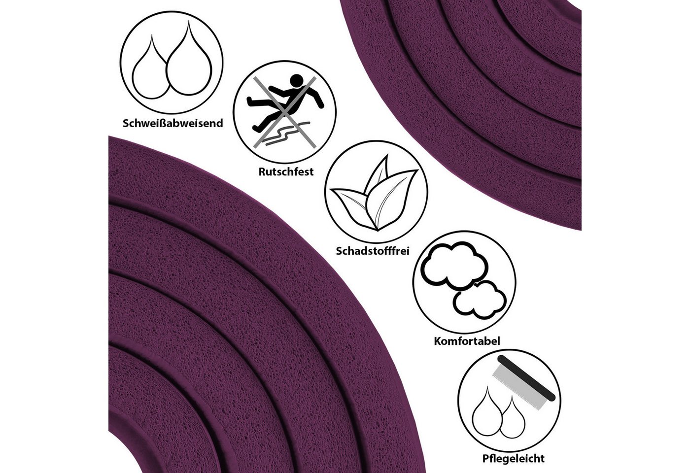 ALPIDEX Yogamatte ALPIDEX Yogamatte Extra Dick 1,5 cm – Bild 2 von 5