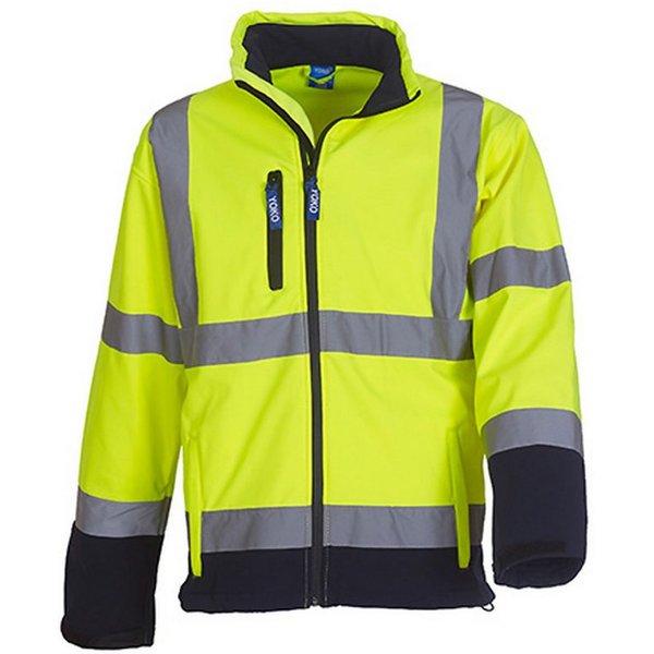 YOKO Softshelljacke Hi-Vis 2 Bands & Braces Softshell Jacket