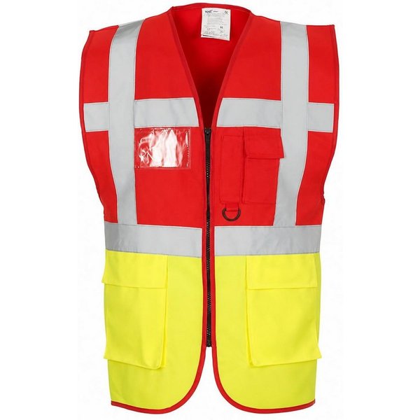 YOKO Warnweste Herren Multi-Functional Executive Waistcoat