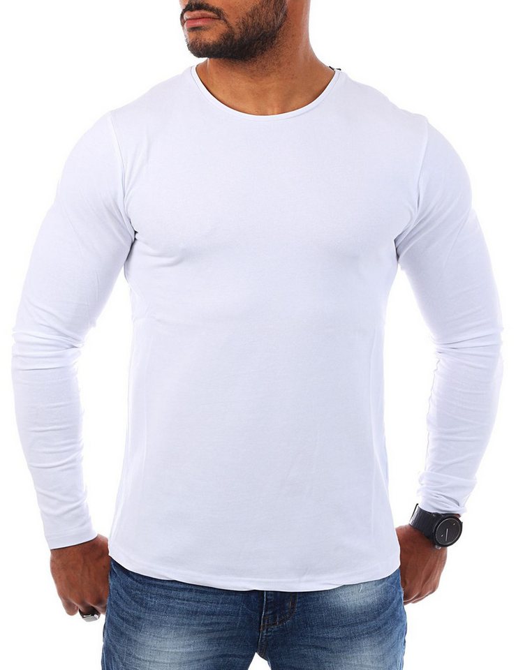 Young & Rich Langarmshirt Herren Uni Basic Longsleeve Rundhals Unterziehshirt 2002 5er pack (5er-Pack, 5-tlg., 5er-Pack) Rundhalsauschnitt unifarben langarm sli – Bild 3 von 5