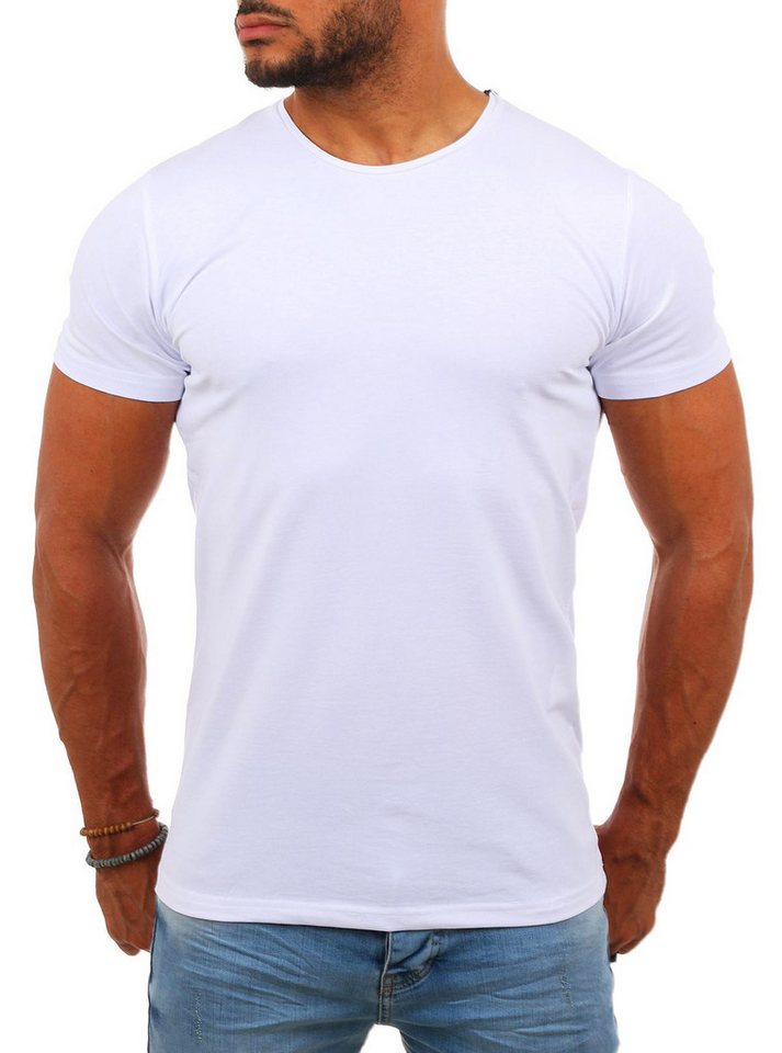Young & Rich T-Shirt Herren Uni Basic rundhals Ausschnitt Unterziehshirt 1701 Rundhalsauschnitt unifarben kurzarm regular fit – Bild 2 von 5