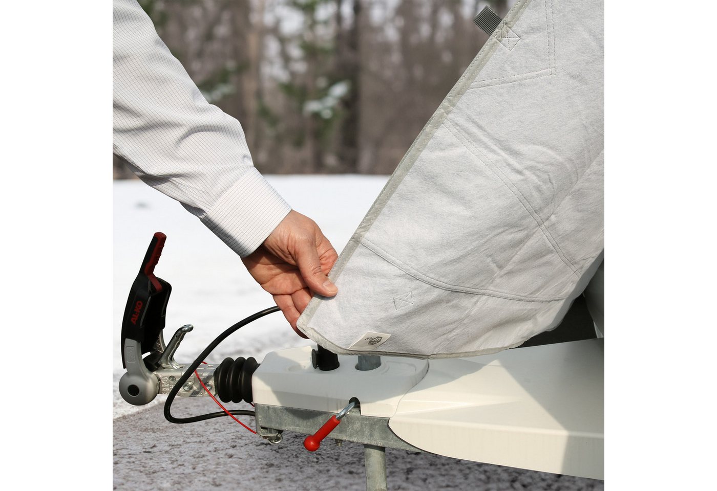 yourGEAR Autoplane your GEAR Caravan Bugschutzplane Thermo 165 x 160 cm - Wohnwagen – Bild 5 von 5