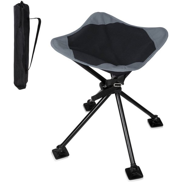 yourGEAR Campingstuhl your GEAR Campinghocker Sesto Vierbein Hocker große Sitzfläche 120kg