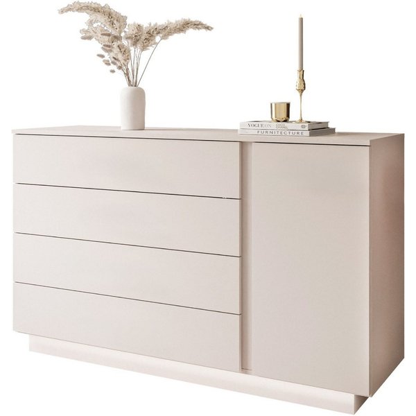 yourhouse24 Kommode LUNA II Sideboard 1D4S mit LED Beleuchtung