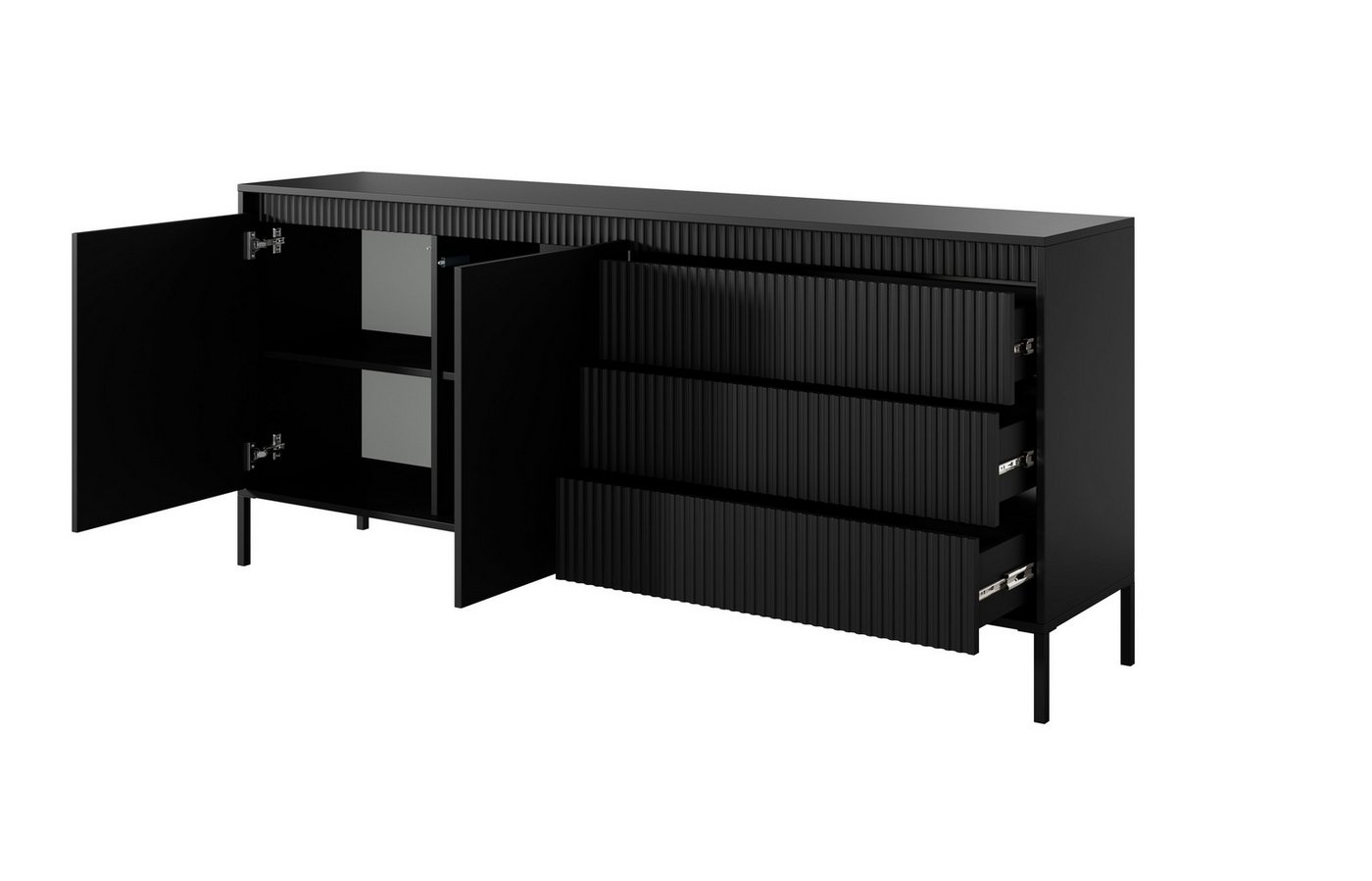 yourhouse24 Schubkastenkommode SENSO 2D3S Sideboard mit 2 Türen und 3 Schubladen – Bild 5 von 5