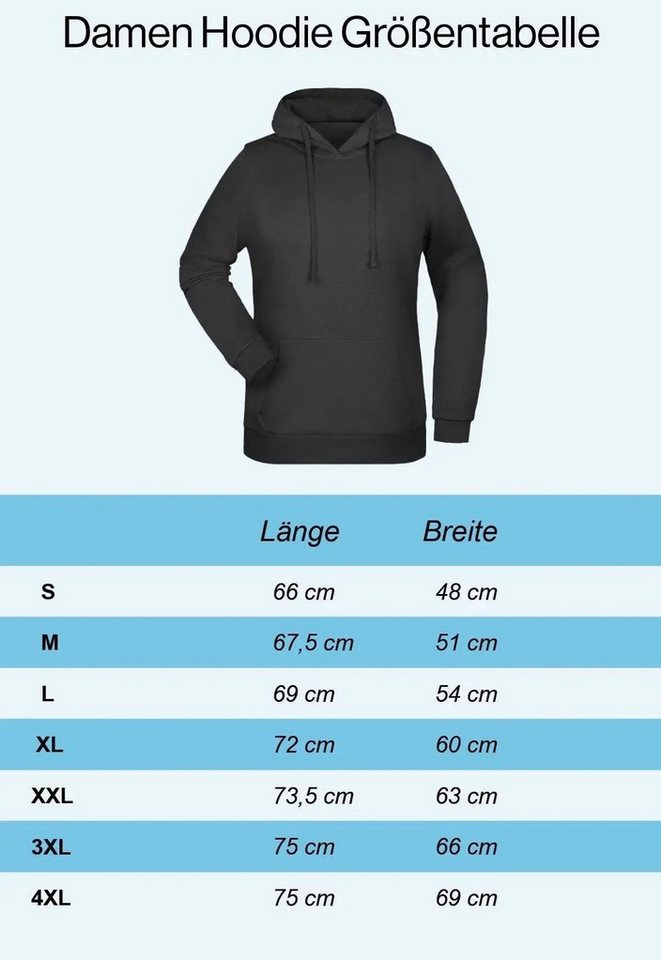 Youth Designz Kapuzenpullover Heartbeat Mountain Damen Hoodie Pullover für Frauen mit Trendigem Wander Frontdruck – Bild 2 von 3