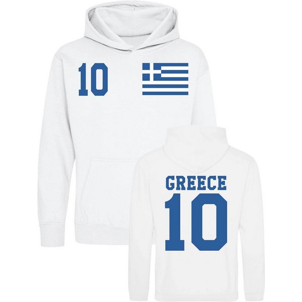 Youth Designz Kapuzenpullover Kinder Hoodie Pullover Griechenland Aufdruck Fußball Jungen Trikot mit stylischen Aufdruck für Jungen und Mädchen ein Statement se