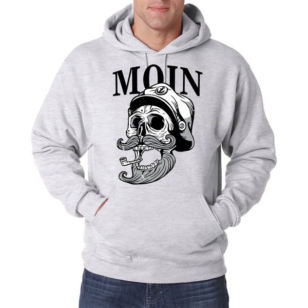 Youth Designz Kapuzenpullover Moin Captain Skull Herren Hoodie Pullover mit modischem Spruch Print