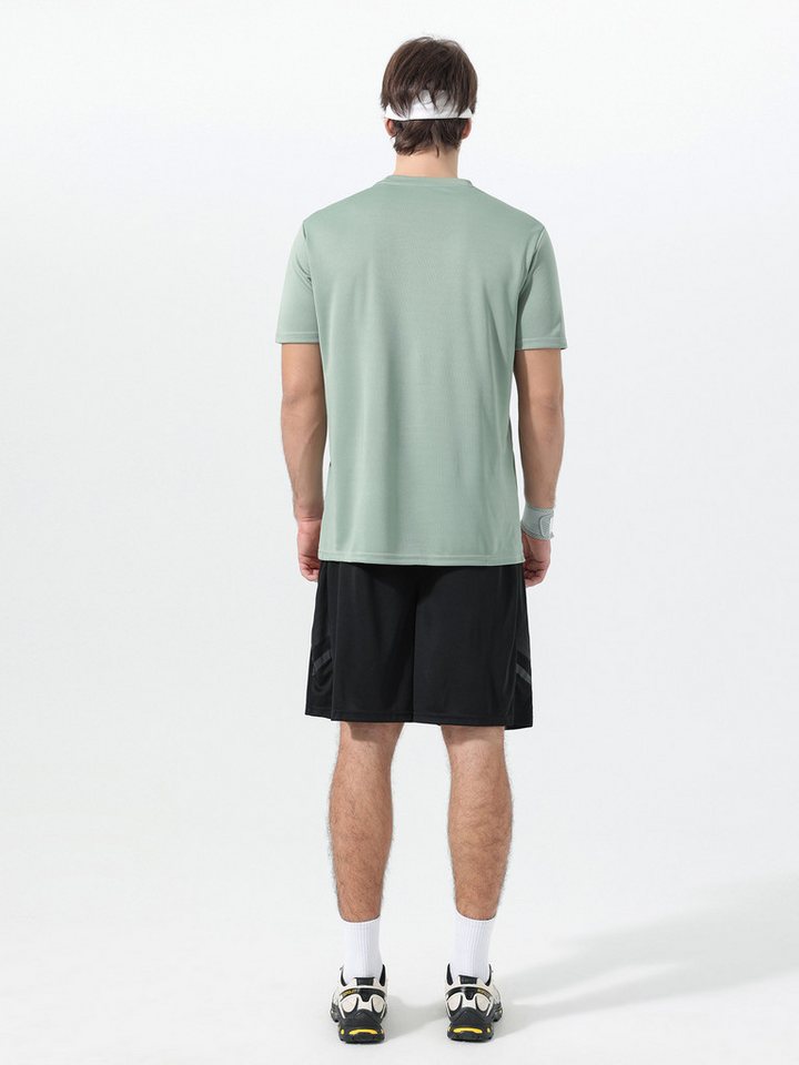 YOUTHUP Sportanzug, Trainingsanzug Herren Set T-Shirt und Kurze Hose Bequeme Passform – Bild 3 von 5