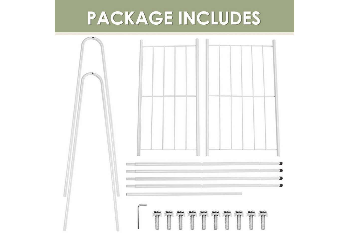 Youyijia Kleiderständer Clothes Rack,Ideal for Bedroom,White – Bild 3 von 5