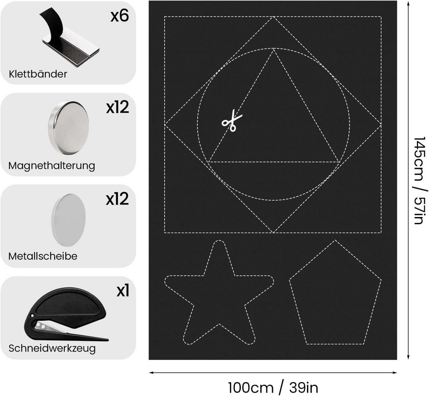 Youyijia Raffvorhang-Technik Magnetische Verdunkelungsvorhänge für Fenster – Bild 3 von 4