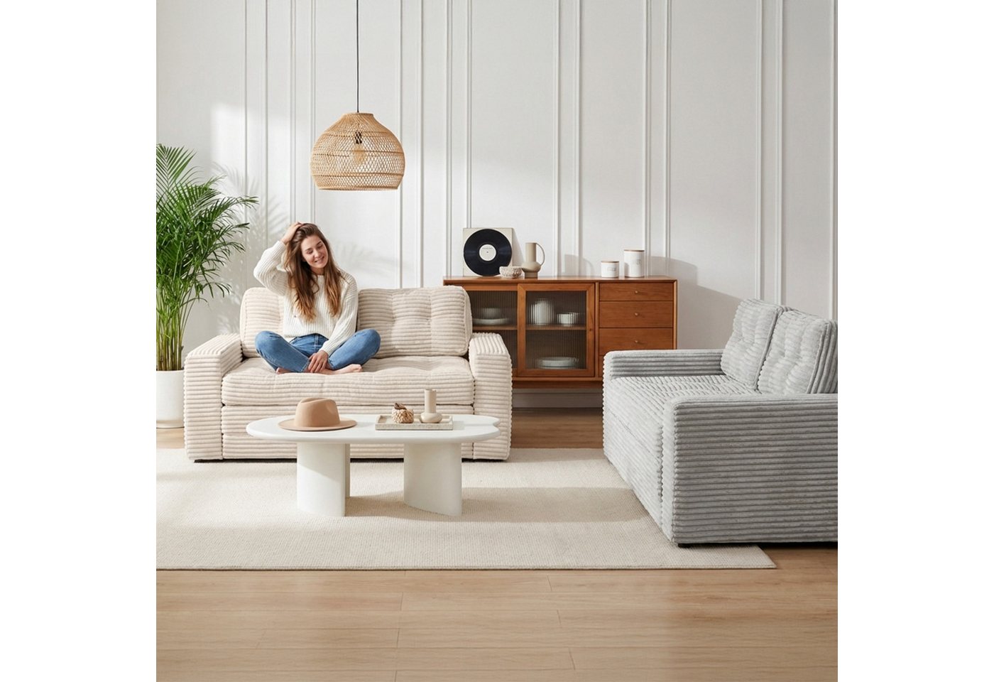 Youyijia Sofa Bodensofa Schlafsofa Bed mit Pillow Back Support Armrest Klappbar Sofa – Bild 3 von 5