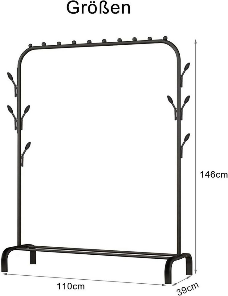 Youyijia TV-Rack Clothes Rail, Stable Freestanding Hanger, Drying Rack – Bild 4 von 5
