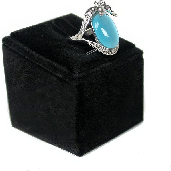 Yudu Schmuckständer Ringständer / Schmuckträger schräg mit Ringklammer & Haken