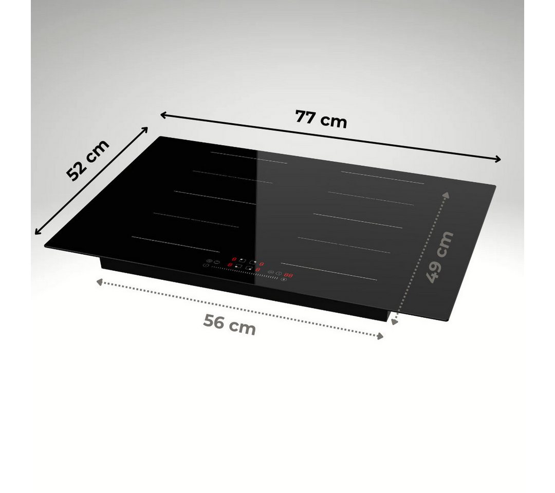 YUNA Flex-Induktions-Kochfeld Milagro IK77-2FZ, Flexzone, 77 cm breite – Bild 2 von 5