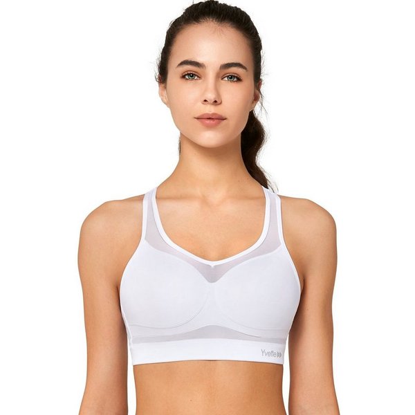 Yvette Sport-BH Starker halt, Mesh Ringerrücken, Gepolstert, H0800003