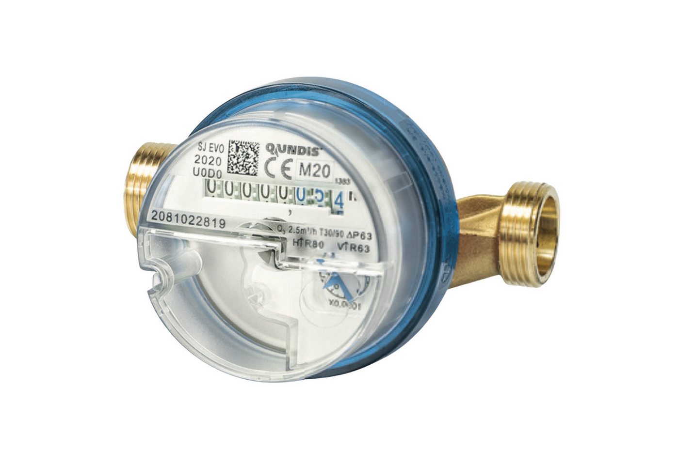 ZAEHLER.de Wasserzähler Qundis Q water 4 Verschraubungs-Wasserzähler Q3 = 2,5 m3/h 80 110 130, (Wasserzähler inkl. Dichtungen und Plobiermaterial), funkvorberei – Bild 3 von 3