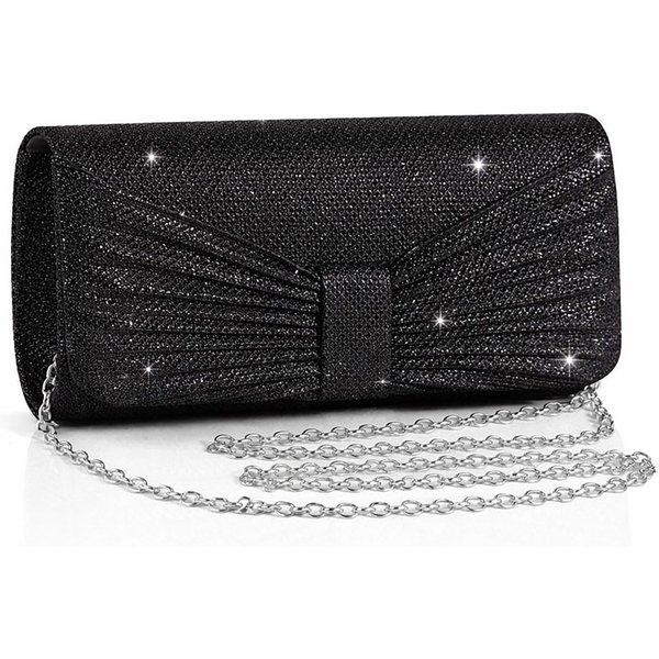 Zaewry Abendtasche Damen-Abendtasche, Handtasche für Hochzeit und Party, glänzende Abendtasche, Damen-Umhängetasche mit Kette