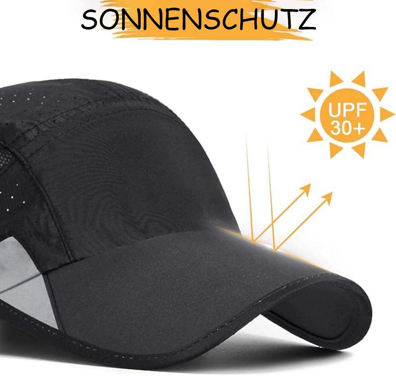 Zaewry Baseball Cap Damen Herren, Atmungsaktive Sport DüNn Mesh Kappe – Bild 4 von 5