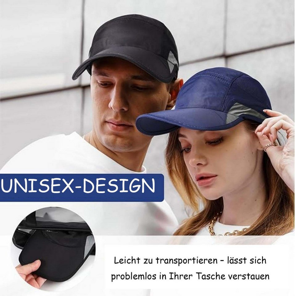 Zaewry Baseball Cap Damen Herren, Atmungsaktive Sport DüNn Mesh Kappe – Bild 2 von 5