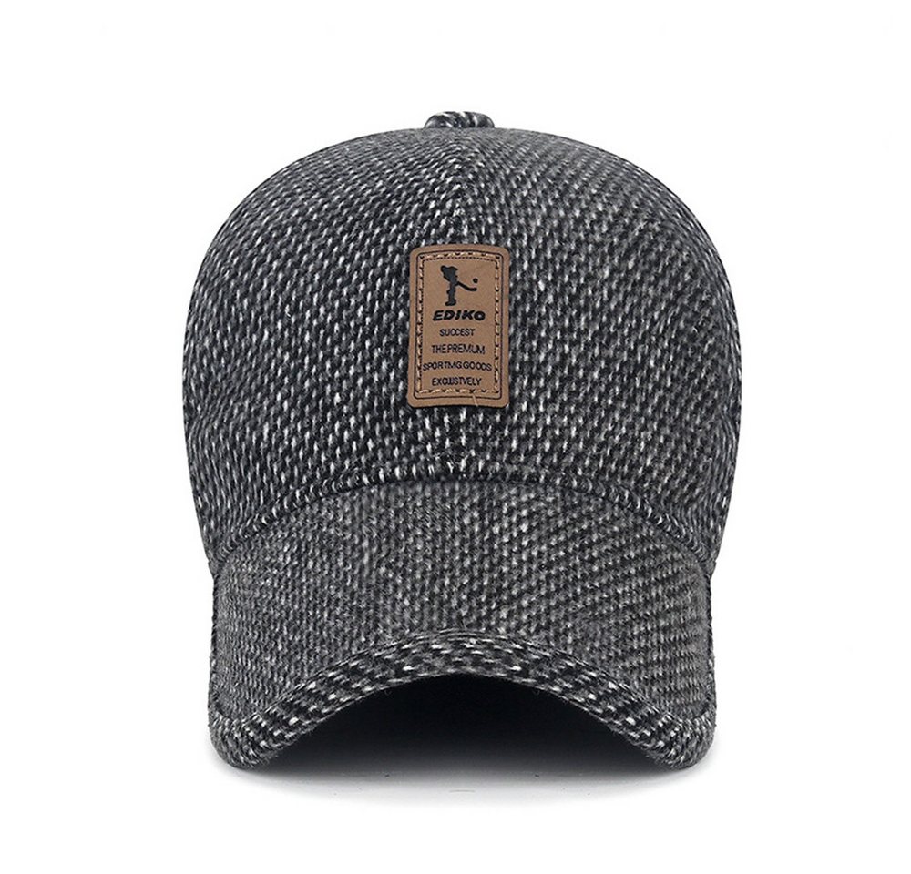 Zaewry Baseball Cap Winter Baseball Cap mit Ohrenklappen Herren Wärmemütze – Bild 4 von 5