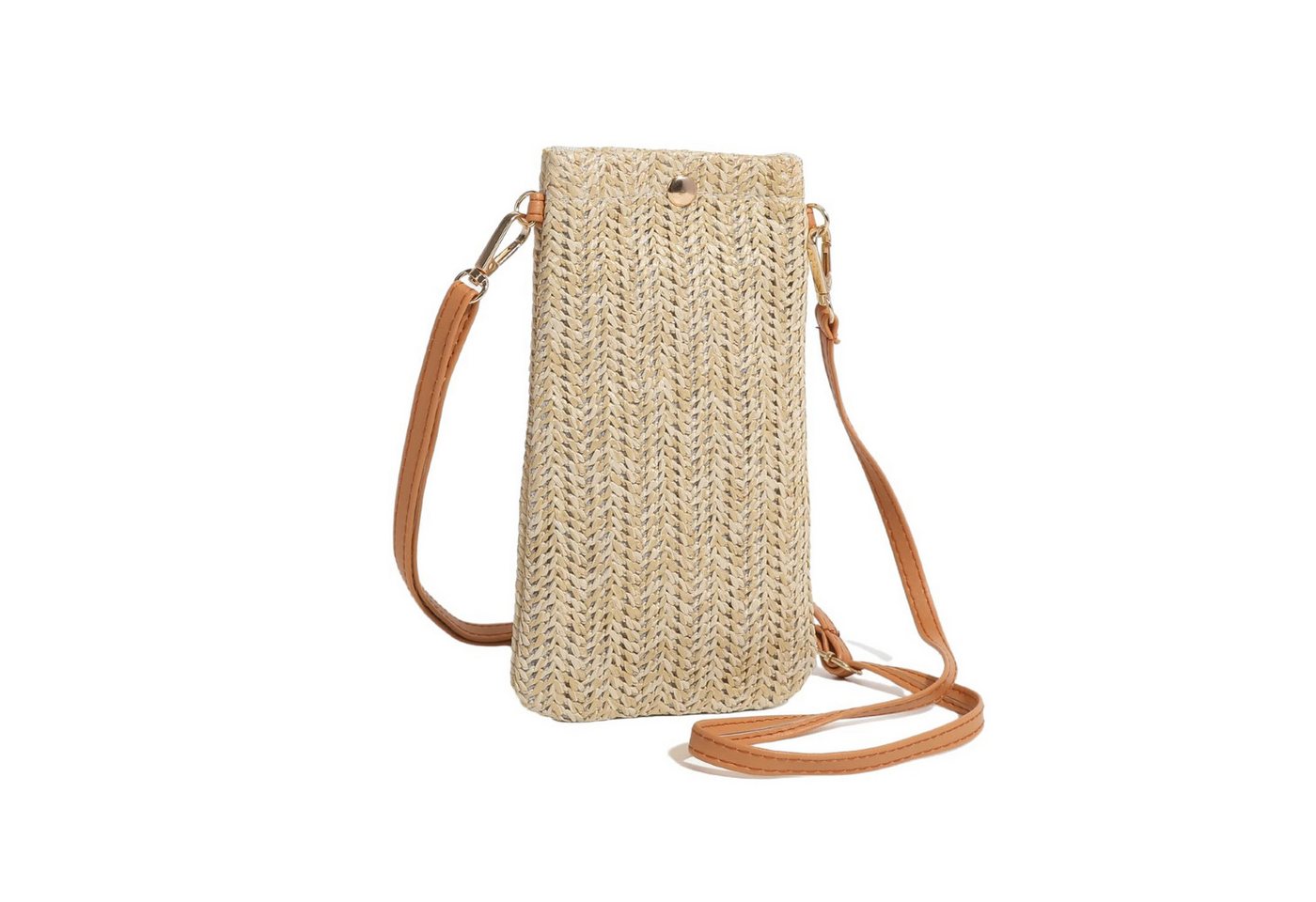 Zaewry Handytasche Umhängetasche Damen, Strohtaschen für Frauen Crossbody Strand Tasch – Bild 2 von 4